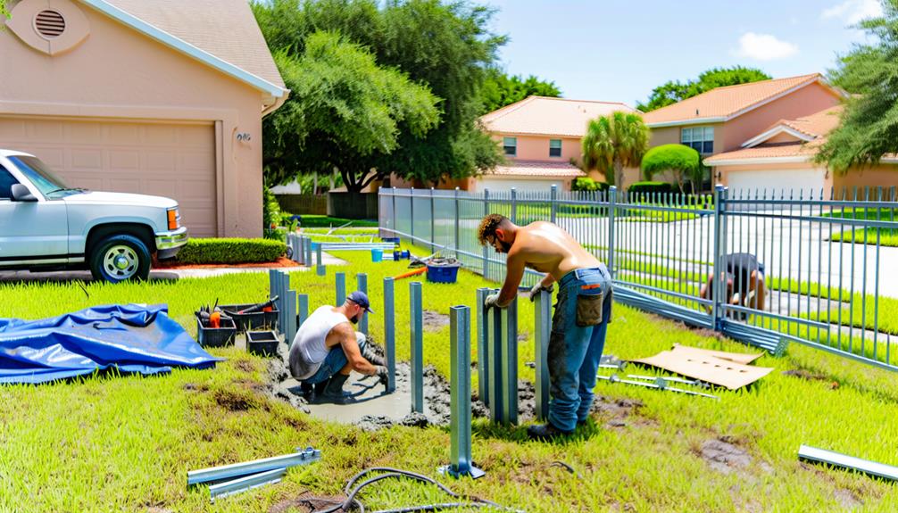 Metal_Fence_Tampa_0004 metal fence installation in Tampa, FL